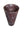 Conical natural stone brown bathroom pedestal basin SP1026