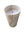 Conical natural stone white bathroom pedestal basin SP1029