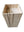 Square natural stone beige bathroom pedestal basin SP1038