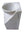 Square natural stone white bathroom pedestal basin SP1050