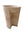 Flared natural stone beige bathroom pedestal basin SP1053