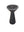 Flared natural stone black bathroom pedestal basin SP1059