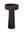 Flared natural stone black bathroom pedestal basin SP1062