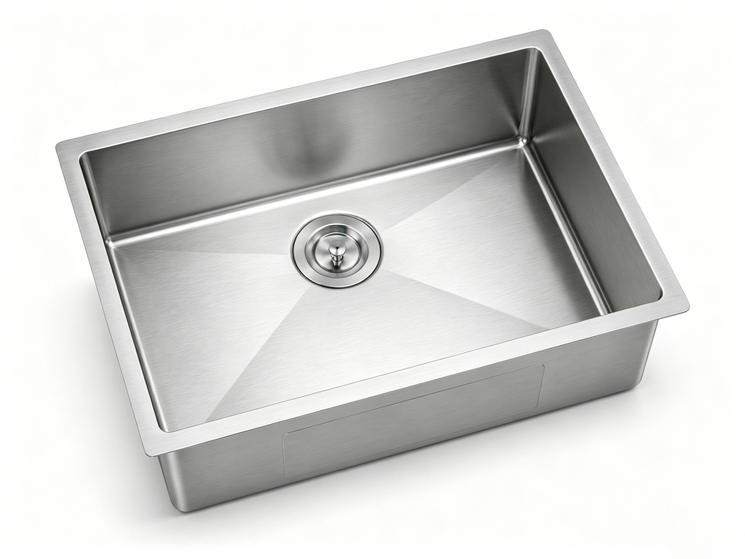 SUS304 rounded-corner single-bowl undermount kitchen sink