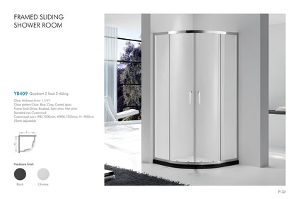 SANIKB Y-Series Framed Sliding Shower Enclosure — view 5