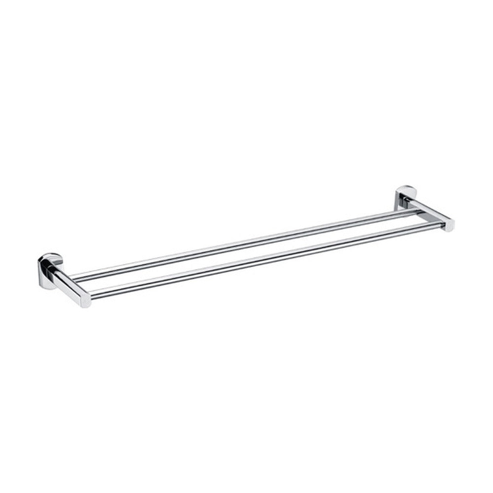 Chrome double towel bar — SANIKB bathroom hardware