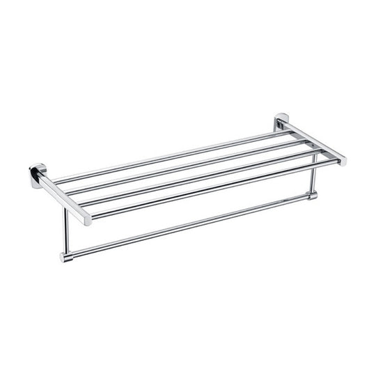 Chrome towel rack with bar — SANIKB bathroom hardware