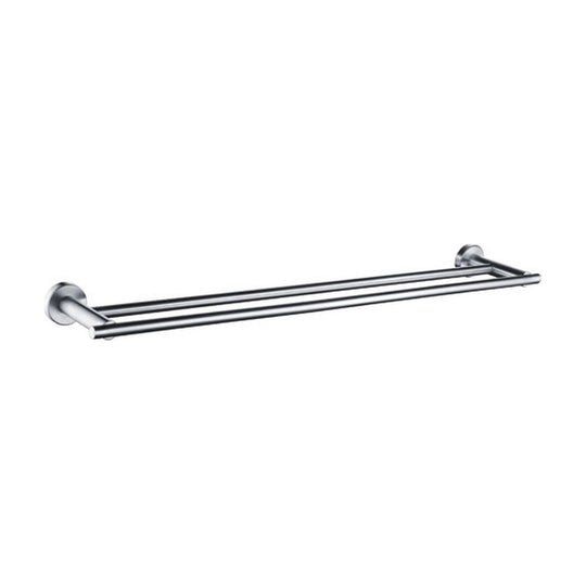 Brushed Nickel double towel bar — SANIKB bathroom hardware