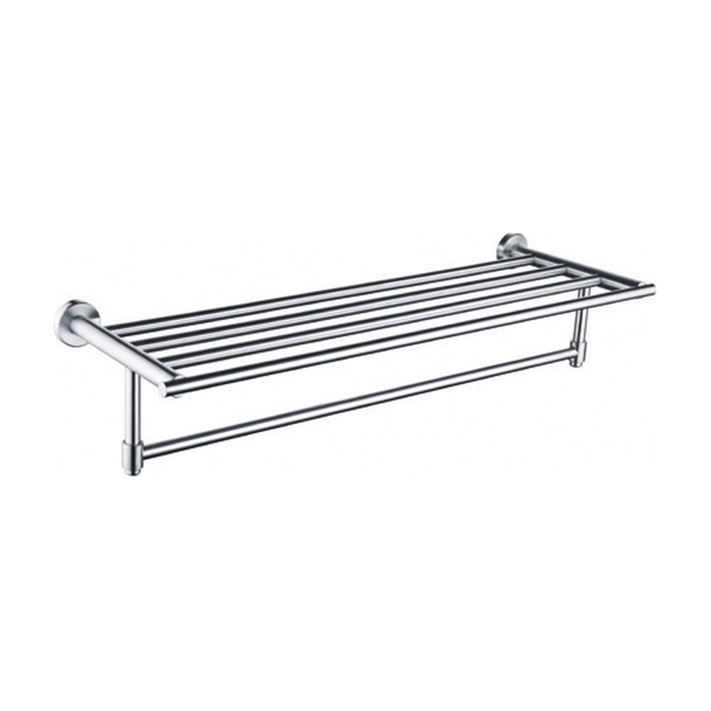Brushed Nickel towel rack with bar — SANIKB bathroom hardware