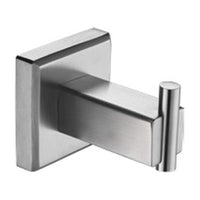 Single Brushed Nickel Robe Hook
