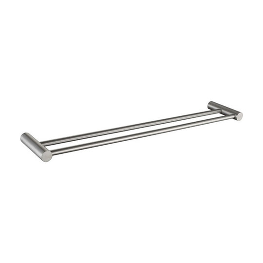 Brushed Nickel double towel bar — SANIKB bathroom hardware