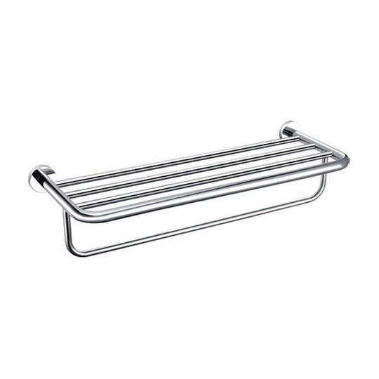 Polished Chrome towel rack with bar — SANIKB bathroom hardware