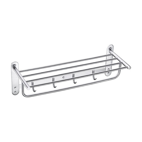 Polished Chrome towel rack with bar — SANIKB bathroom hardware