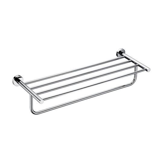 Polished Chrome towel rack with bar — SANIKB bathroom hardware