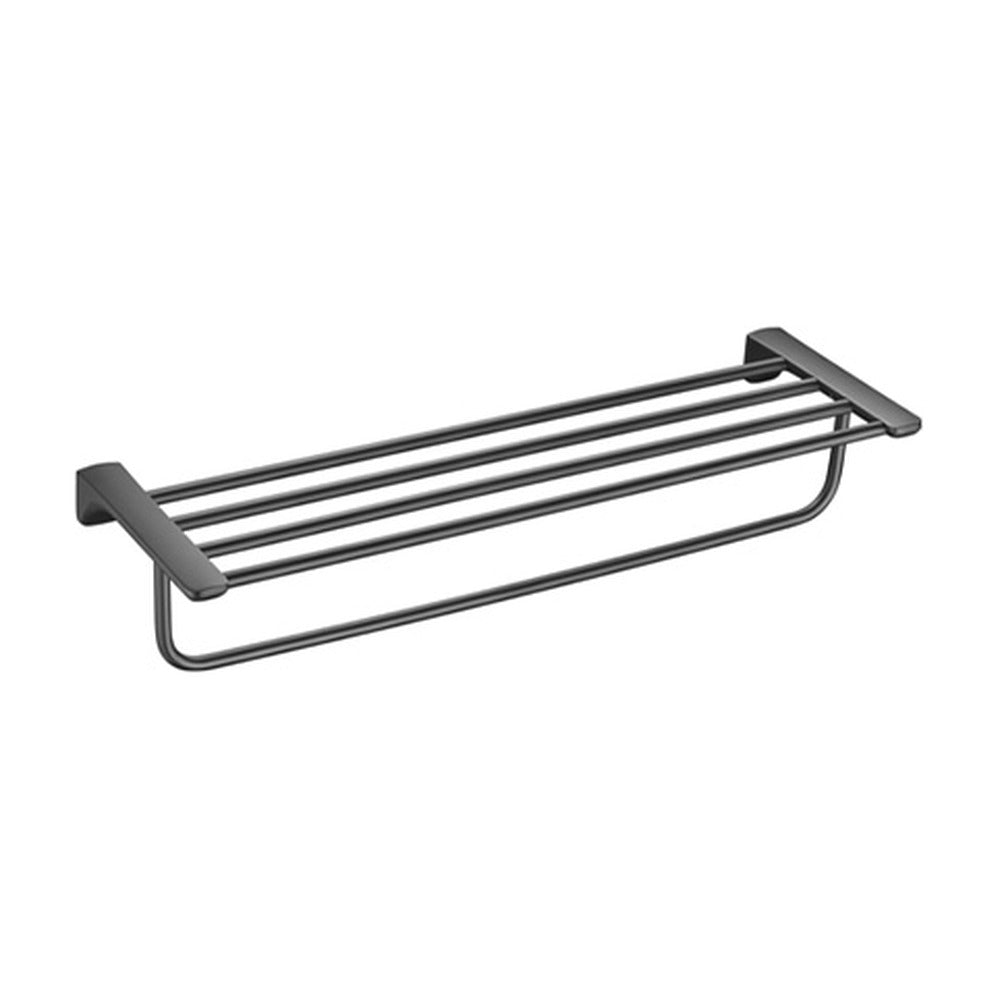 Gun Grey towel rack with bar — SANIKB bathroom hardware