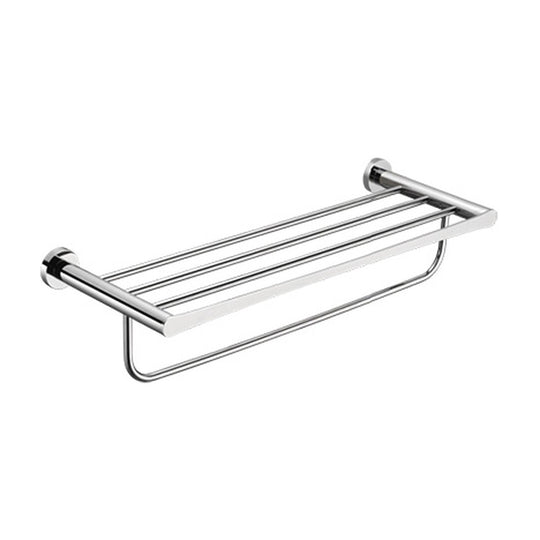 Chrome towel rack with bar — SANIKB bathroom hardware