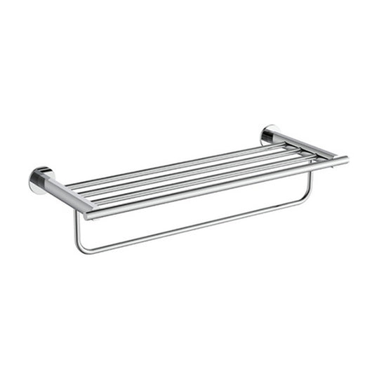 Chrome towel rack with bar — SANIKB bathroom hardware