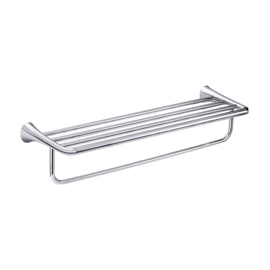 Chrome towel rack with bar — SANIKB bathroom hardware