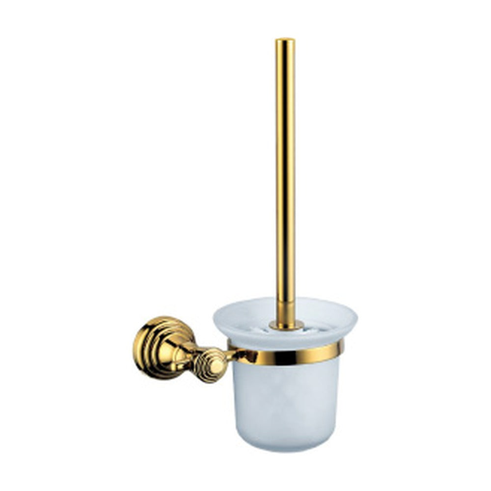 Polished Gold toilet brush holder — SANIKB bathroom hardware