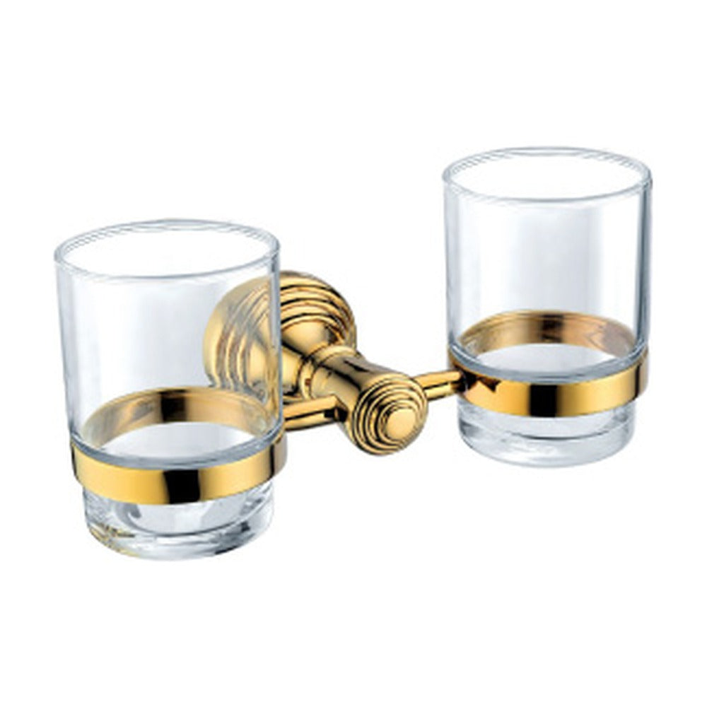 Polished Gold tumbler holder — SANIKB bathroom hardware
