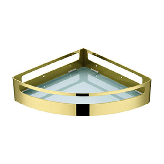 Polished Gold corner shower basket — SANIKB bathroom hardware