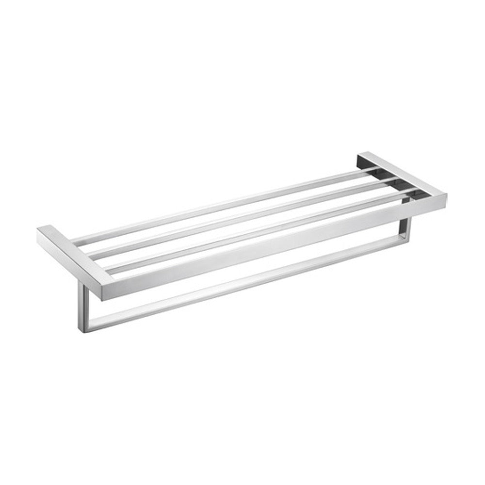 Chrome towel rack with bar — SANIKB bathroom hardware