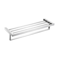 Modern Chrome Towel Rack with Bar