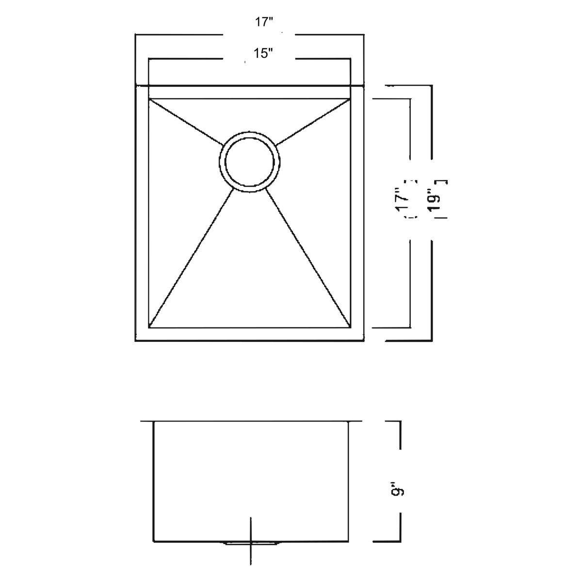 SANIKB 17199S dimension drawing