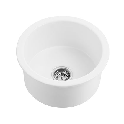 18 inch round fireclay bar prep sink - SANIKB SN1818R
