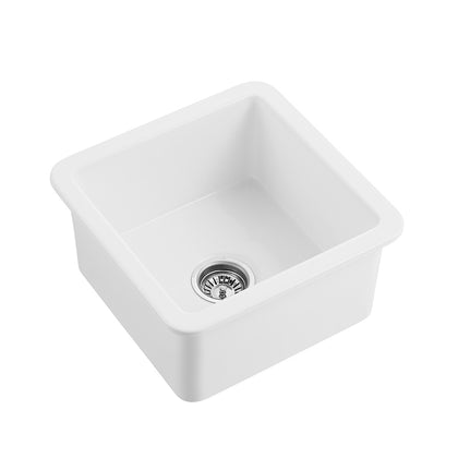 18 inch square fireclay bar prep sink - SANIKB SN1818S