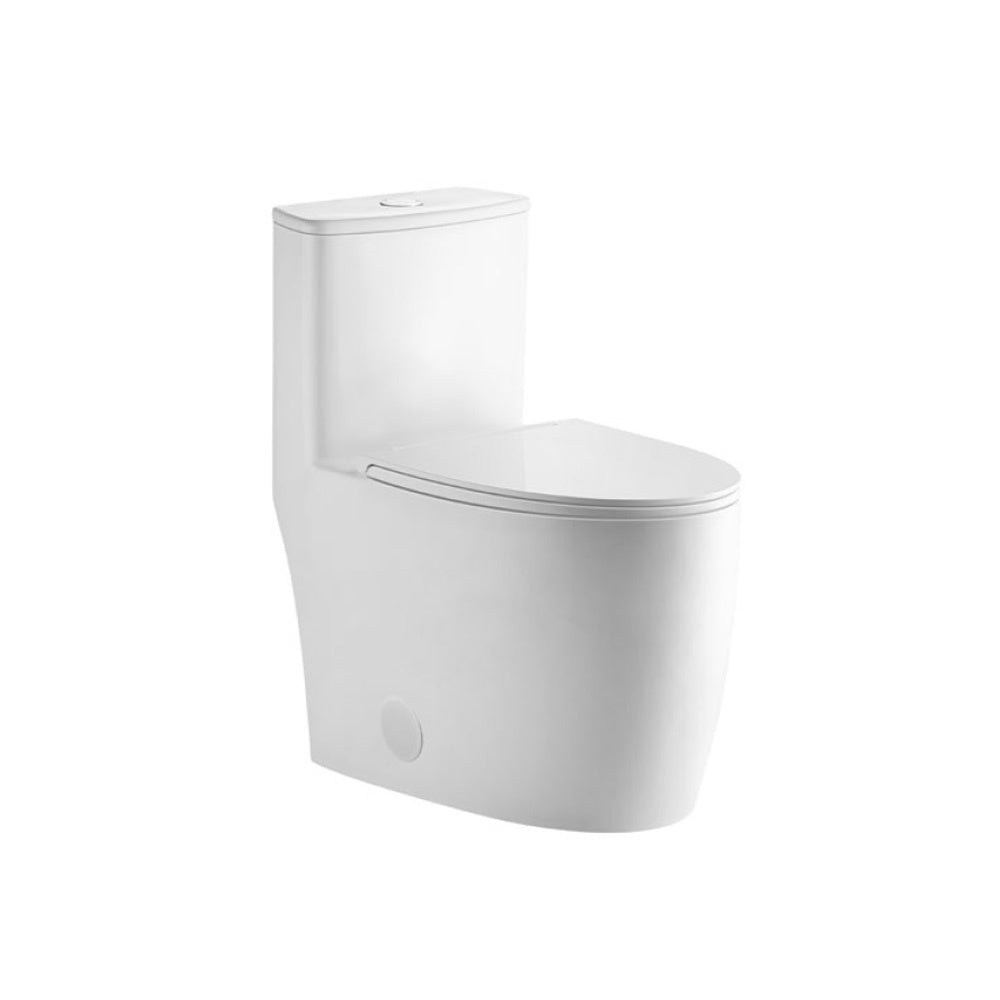 SANIKB 1916 — Tornado Flush One-Piece Toilet, 3-Inch Flush Valve, Fully Glazed Trapway