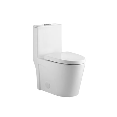 SANIKB 1938 — One-Piece Tornado Flush Toilet with 2-Inch Flush Valve, 1.28 GPF