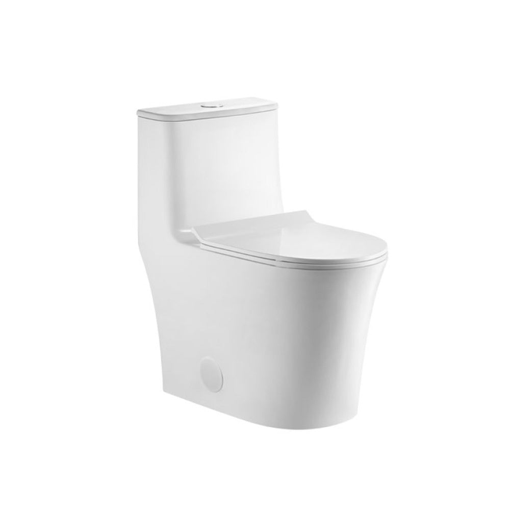 SANIKB 1981 — Tornado Flush One-Piece Toilet with 3-Inch Flush Valve and Soft-Close Seat