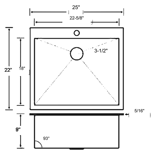SANIKB 25229S-T dimension drawing