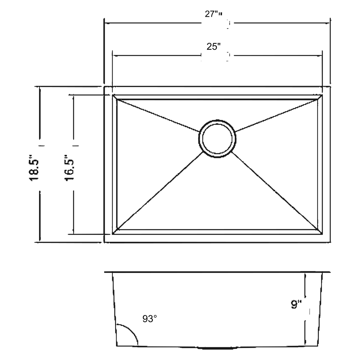 SANIKB 27189R-T dimension drawing