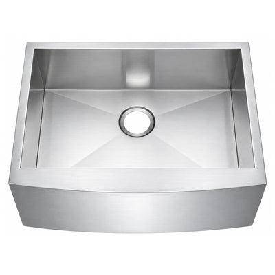SANIKB 272010S — 27-Inch Apron Front Farm Sink, 25x16 Single Bowl, 6-10 In Depths