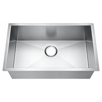 SANIKB 30189R-T — 30.5-Inch Undermount Single Bowl Kitchen Sink, 28.5-Inch Wide Bowl