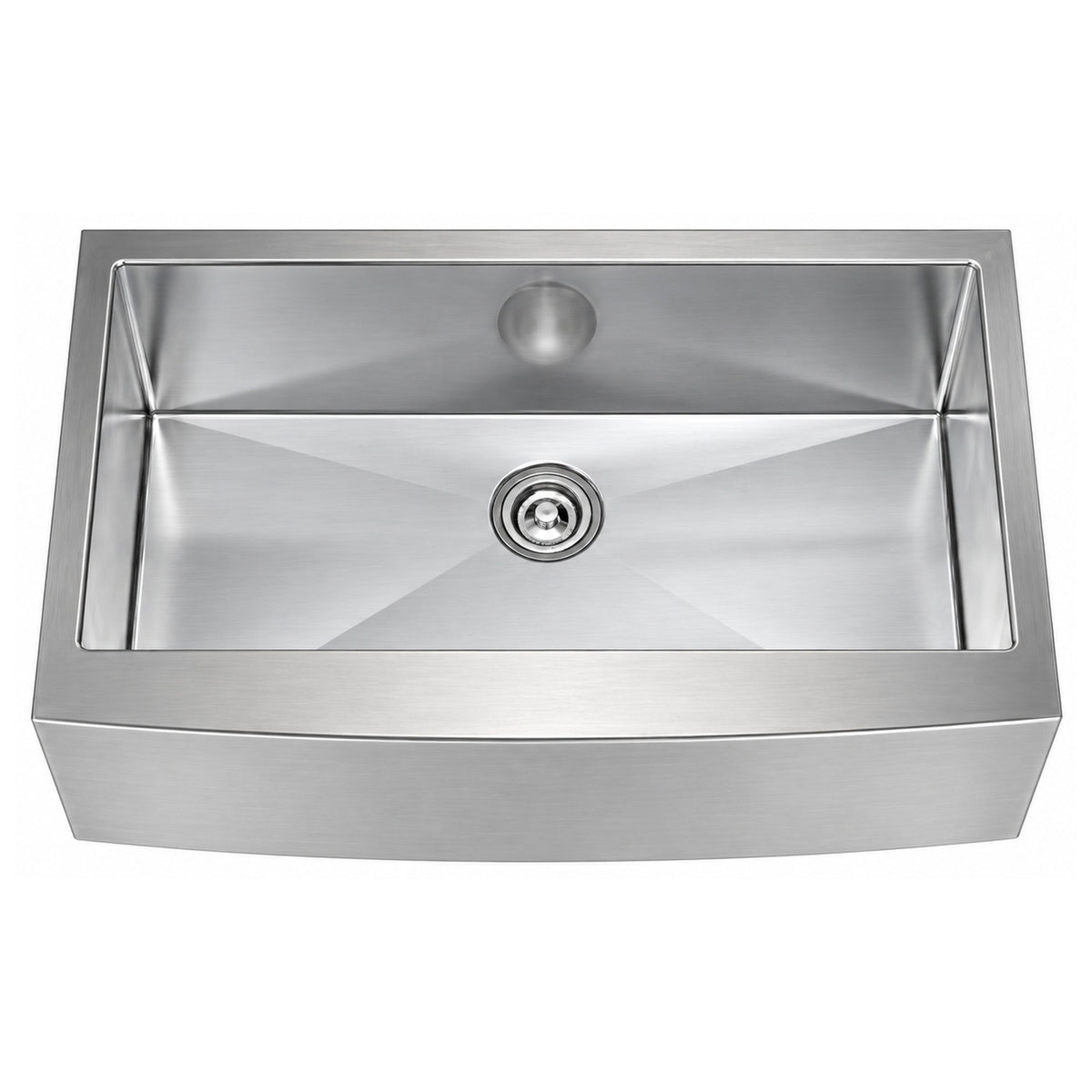SANIKB 302010R — Finger-Radius Single Bowl Apron Farmhouse Sink 30x20, 28-Inch Bowl