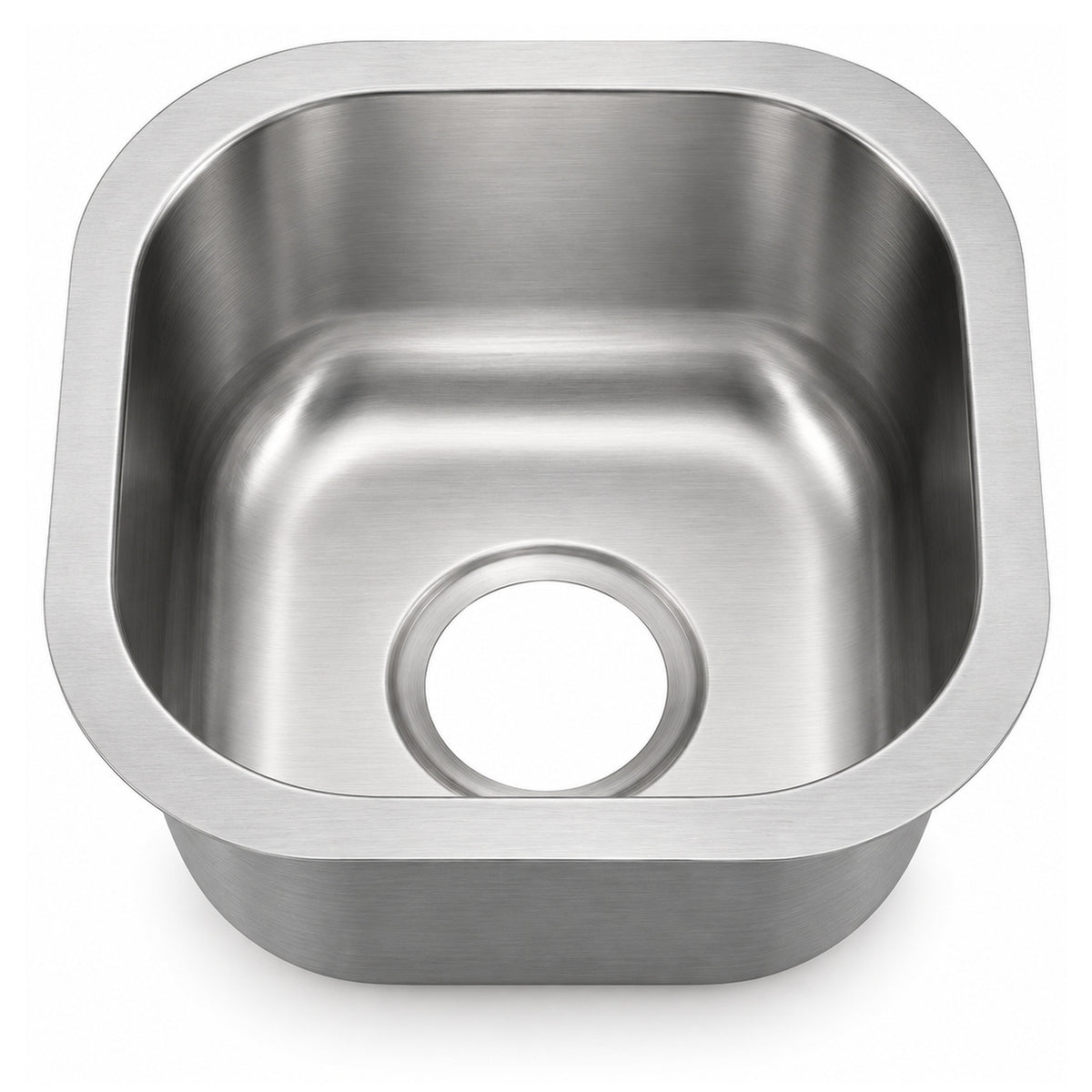 SANIKB 3333A — 13x13 Square Undermount Bar Sink, 11-3/8" Square Stainless Bowl