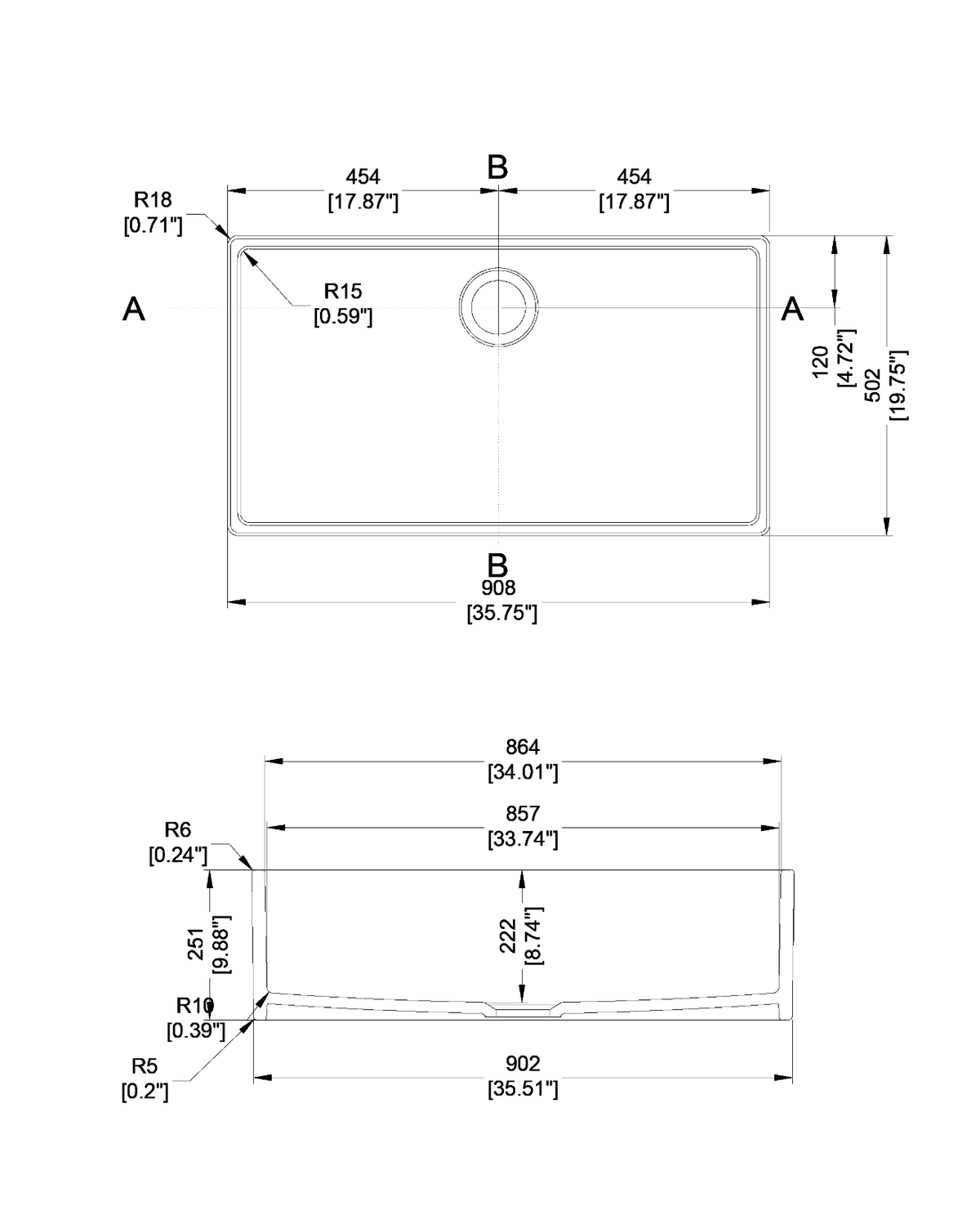 SNT3620 dimensions drawing