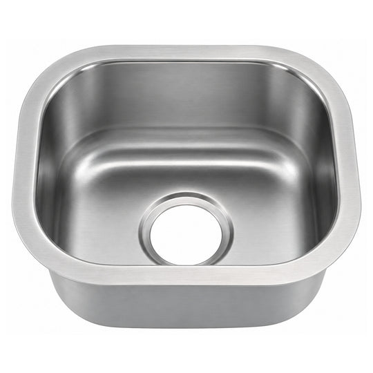 SANIKB 3833A — 15x13 Undermount Bar Sink with 13" Wide Stainless Steel Bowl