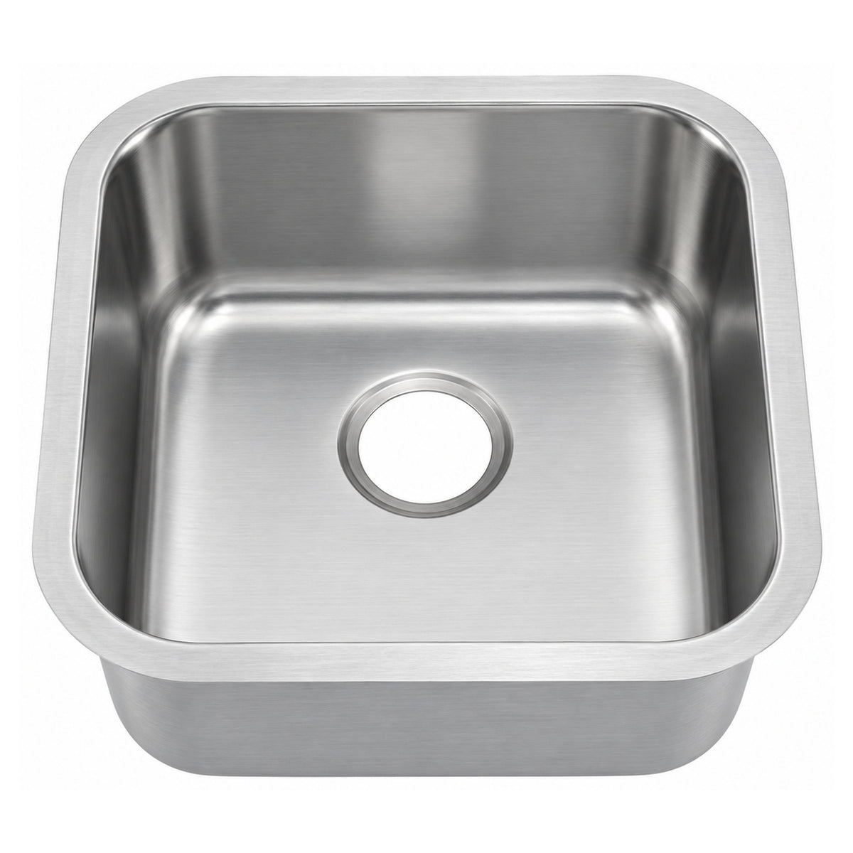 SANIKB 4545A — 18x18 Square Undermount Bar Sink, 16x16 Basin, 6-9 Inch Depths