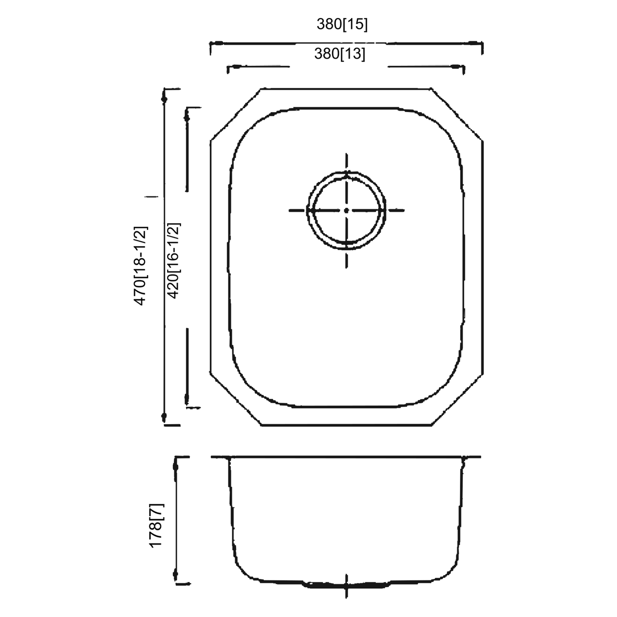 SANIKB 4738A dimension drawing