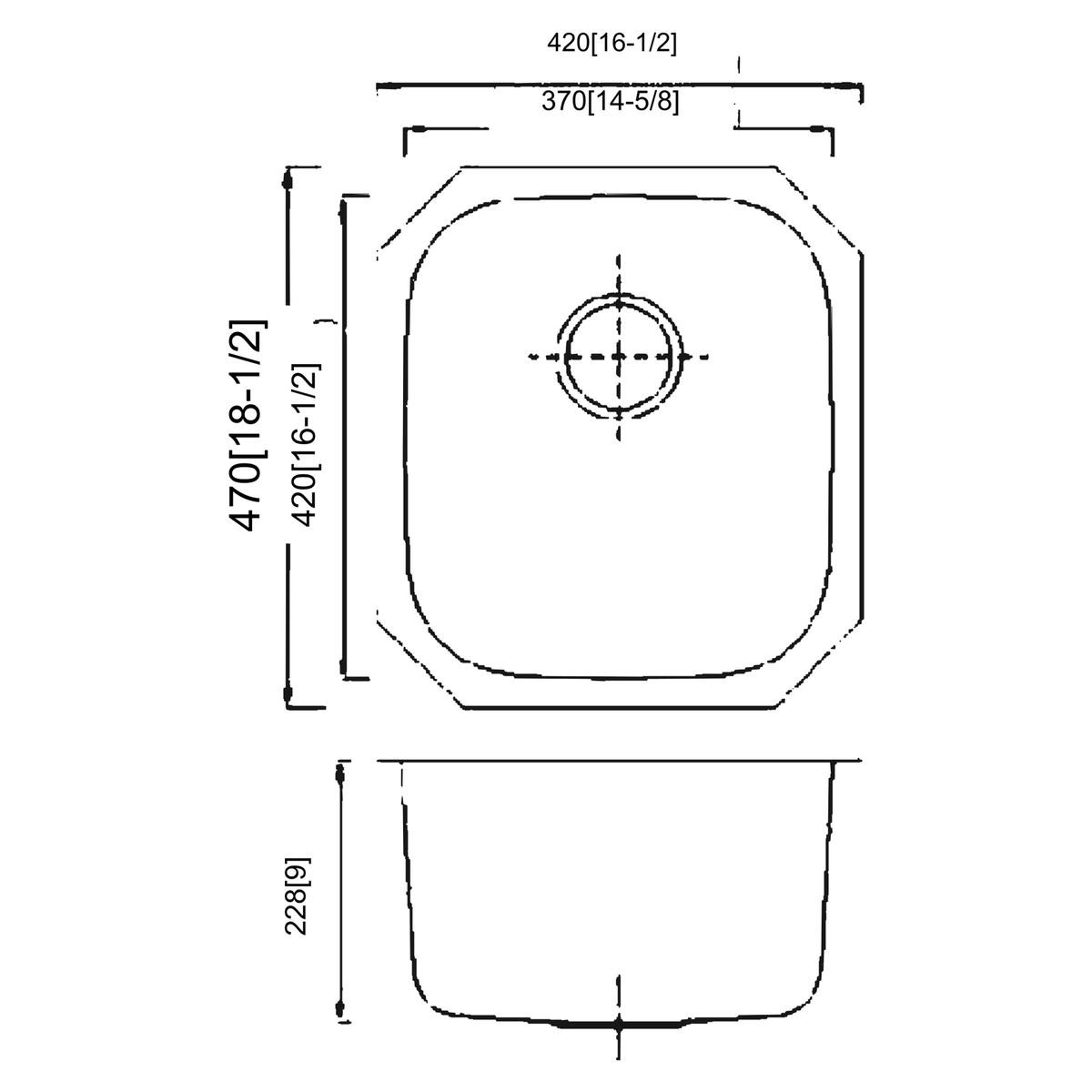 SANIKB 4742A dimension drawing