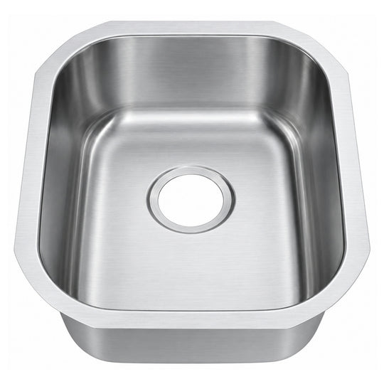 SANIKB 4742A — 16-1/2 x 18-1/2 Undermount Bar Sink, 14-5/8 Inch Wide Bowl