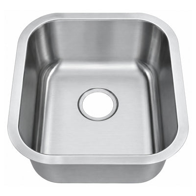 SANIKB 5245A — Undermount Stainless Steel Bar Sink 17-3/4x20-7/8, Deeper Than Wide