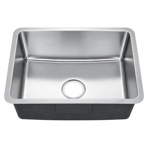 SANIKB 5945R — Small-Radius Undermount Single Bowl Kitchen Sink 23-1/8x17-3/4, 16G/18G