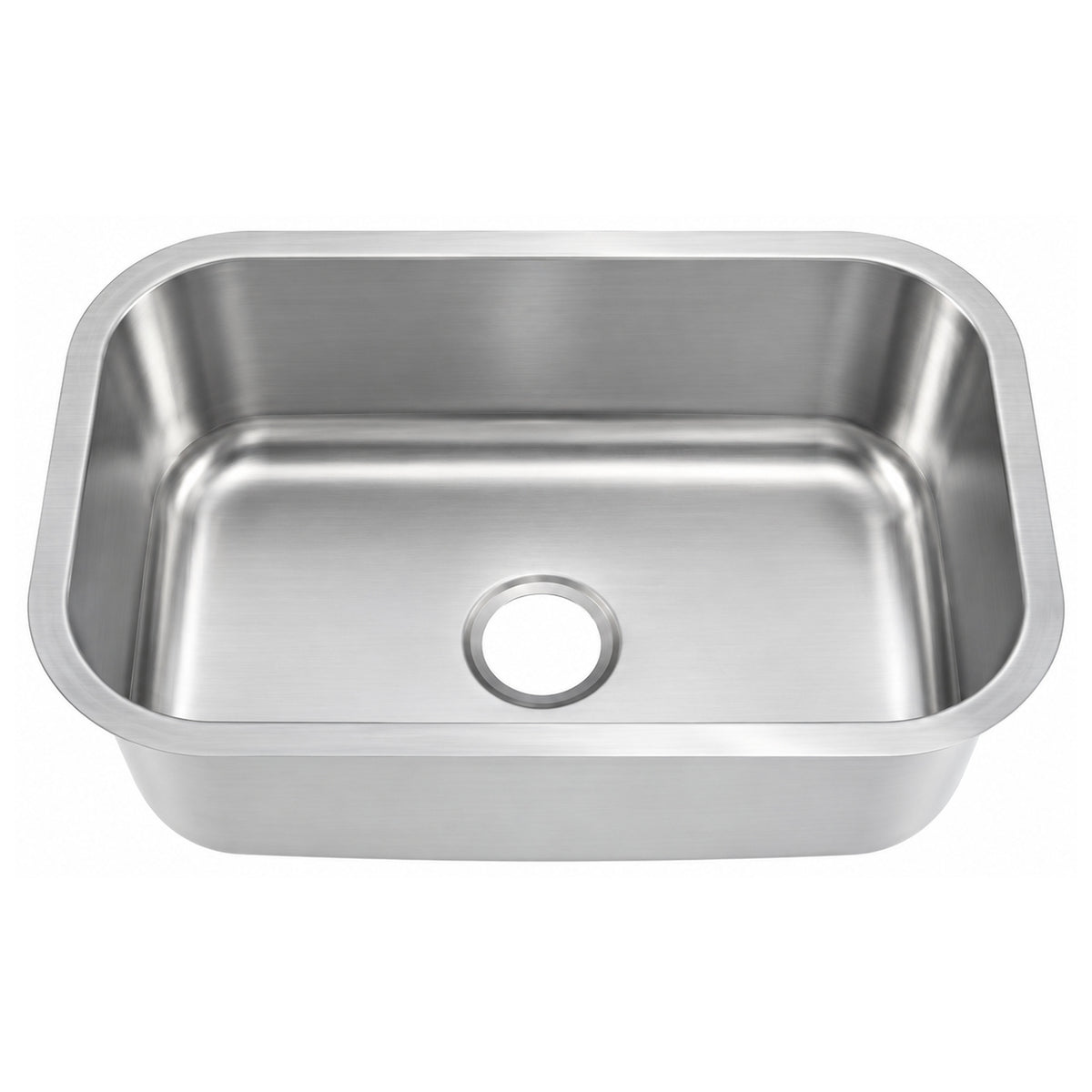 SANIKB 6846A — 27-Inch Undermount Single Bowl Sink, 25 x 16 Stainless Basin