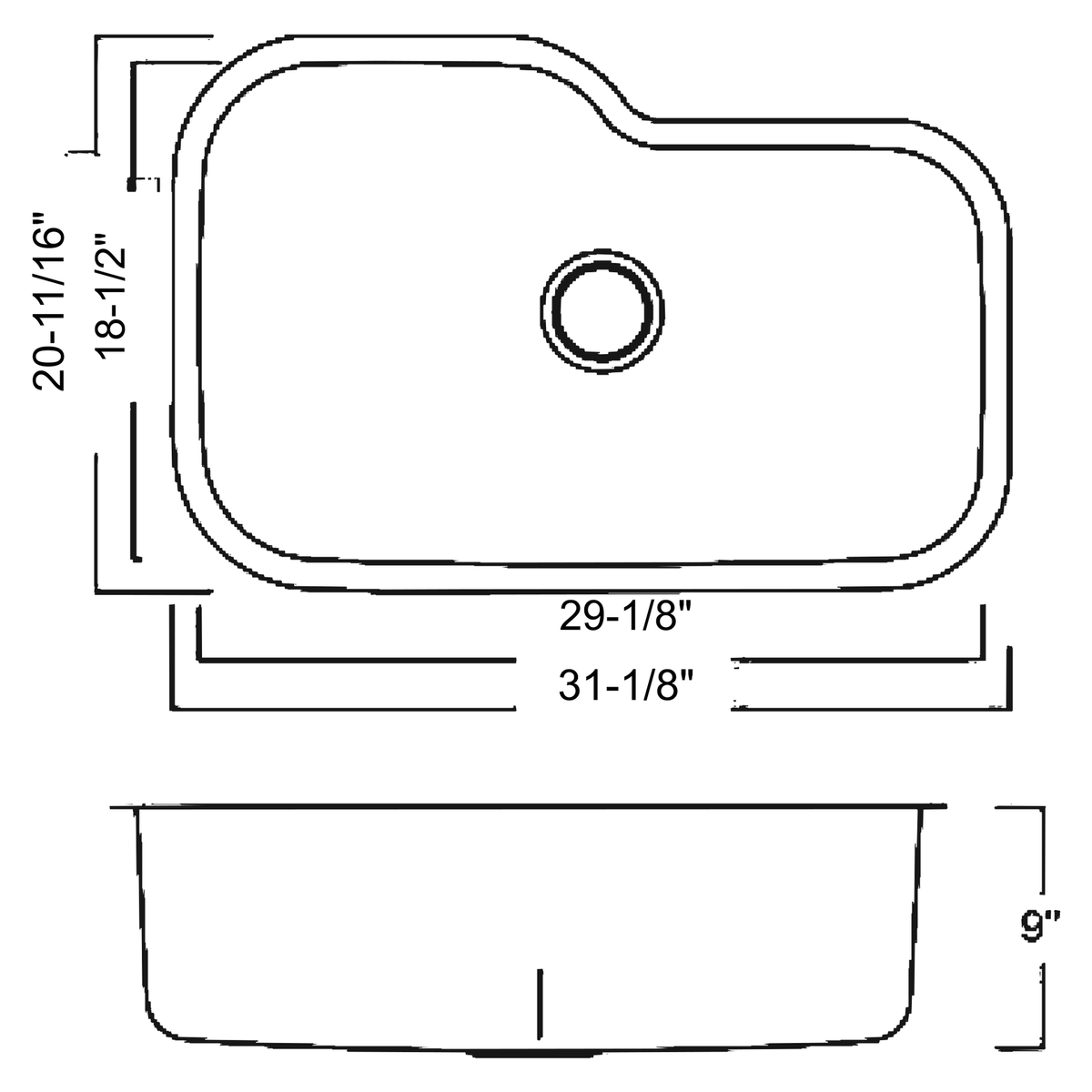 SANIKB 7953B dimension drawing
