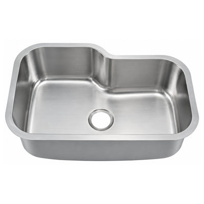 SANIKB 7953B — 18-1/2 Front-to-Back Bowl Undermount Kitchen Sink 31-1/8 x 20-11/16